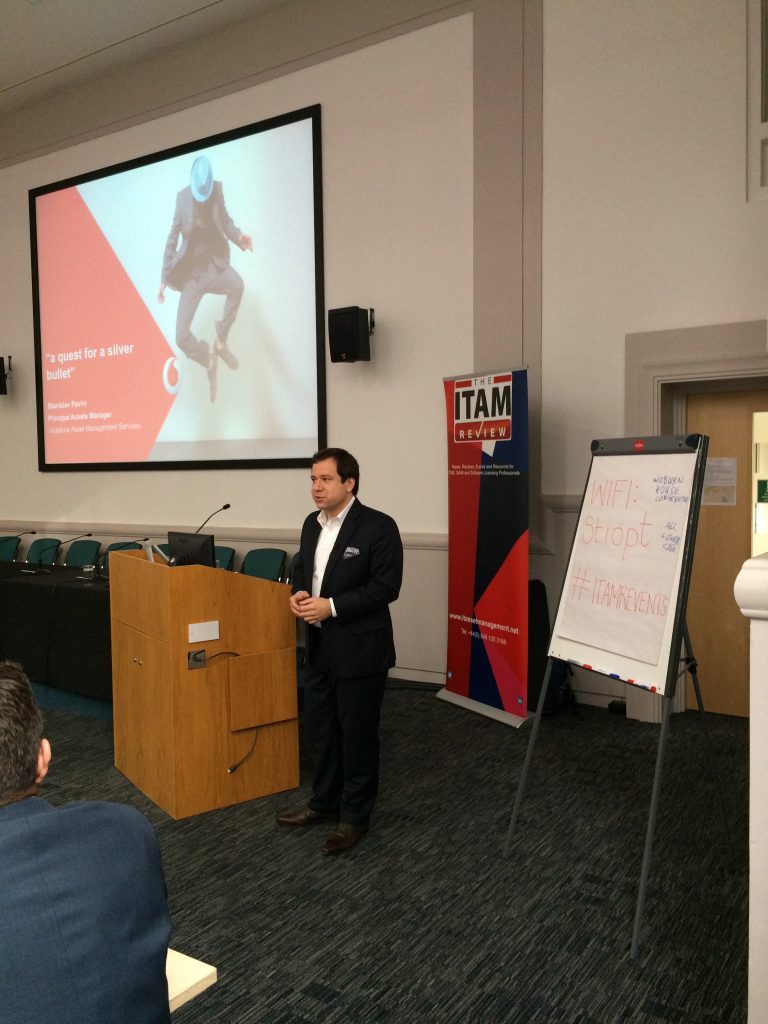 Following Mark's Presentation we were joined by Stanislav Pavlin from Vodafone Group delivering his presentation; SAM Tools - A Quest for the Silver Bullet.